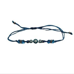 Adult/Kids -  BLUE HANDMADE STRING EVIL EYE BRACELET